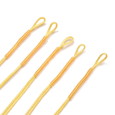 50 gab. Ar rokām pīts plakans vītnes ķīniešu mezgla aukla pusfabrikāta kulonu rokassprādzes aukla DIY juvelierizstrādājumu diegu pīta virve