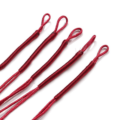 50 gab. Ar rokām pīts plakans vītnes ķīniešu mezgla aukla pusfabrikāta kulonu rokassprādzes aukla DIY juvelierizstrādājumu diegu pīta virve