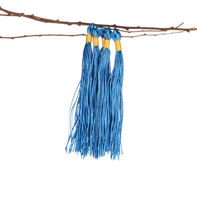 20 db 9 cm-es színes poliészter selyem bojt medál rojt ékszer dekorációs bűbáj Kulcs frufru Bojt otthoni dekorációhoz barkácsoláshoz