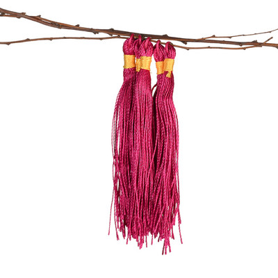 20 db 9 cm-es színes poliészter selyem bojt medál rojt ékszer dekorációs bűbáj Kulcs frufru Bojt otthoni dekorációhoz barkácsoláshoz