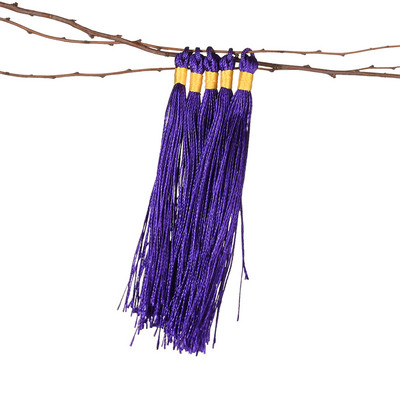 20 db 9 cm-es színes poliészter selyem bojt medál rojt ékszer dekorációs bűbáj Kulcs frufru Bojt otthoni dekorációhoz barkácsoláshoz