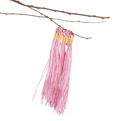 20 db 9 cm-es színes poliészter selyem bojt medál rojt ékszer dekorációs bűbáj Kulcs frufru Bojt otthoni dekorációhoz barkácsoláshoz