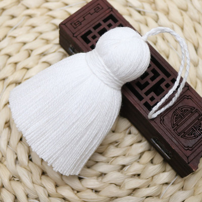 Kokvilnas pušķis liels 3 cm diametrs biezs tauku pušķis piekārts virves pušķis aizkars galdauts apģērbu dekors DIY šūšanas apģērba piederumi