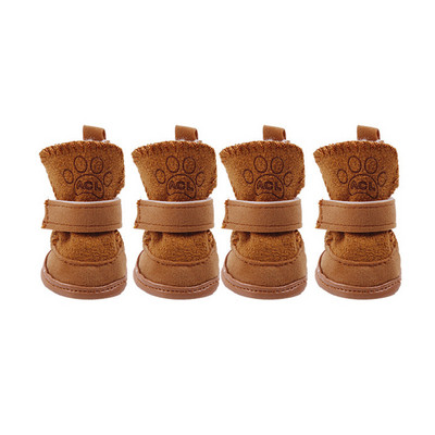 A legkeresettebb meleg téli kisállatcipők kistestű kutyáknak csúszásmentes kutyamacska hócsizmák Chihuahua Shih Tzu cipők kabalák Zapatos Perro