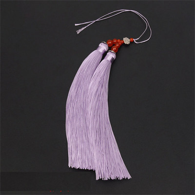 2-4 db poliészter selyem lótusz dupla bojt csecsebecse barkácsolás könyvjelző kézzel készített anyagok ékszertáska dekoráció rojt medálok kiegészítők