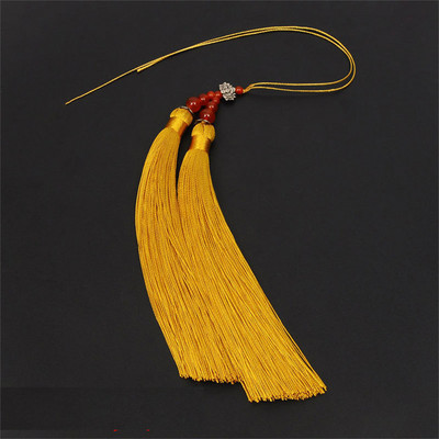 2-4 db poliészter selyem lótusz dupla bojt csecsebecse barkácsolás könyvjelző kézzel készített anyagok ékszertáska dekoráció rojt medálok kiegészítők