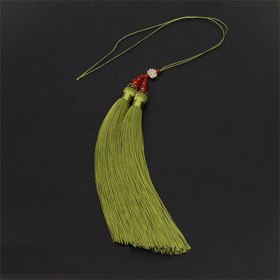 2-4 db poliészter selyem lótusz dupla bojt csecsebecse barkácsolás könyvjelző kézzel készített anyagok ékszertáska dekoráció rojt medálok kiegészítők