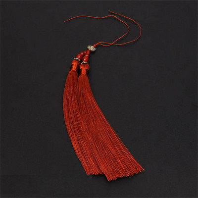 2-4 db poliészter selyem lótusz dupla bojt csecsebecse barkácsolás könyvjelző kézzel készített anyagok ékszertáska dekoráció rojt medálok kiegészítők