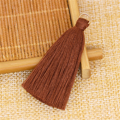 WFFNNKC 20GAB poliestera kokvilnas pušķis DIY apdares apģērbi aizkari rotaslietas dekors piekarināms gredzens bārkstis soma atslēgu piekariņš kulonu aksesuārs