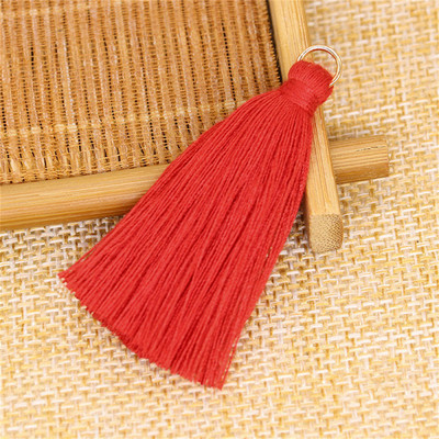 WFFNNKC 20GAB poliestera kokvilnas pušķis DIY apdares apģērbi aizkari rotaslietas dekors piekarināms gredzens bārkstis soma atslēgu piekariņš kulonu aksesuārs