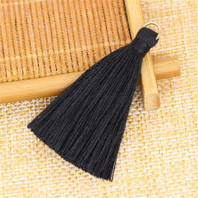 WFFNNKC 20GAB poliestera kokvilnas pušķis DIY apdares apģērbi aizkari rotaslietas dekors piekarināms gredzens bārkstis soma atslēgu piekariņš kulonu aksesuārs