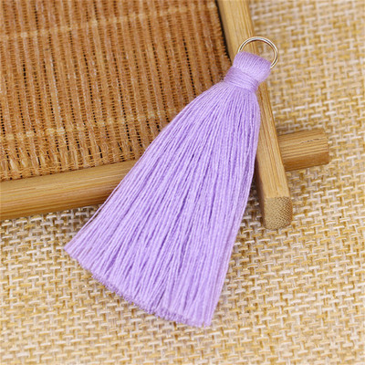 WFFNNKC 20GAB poliestera kokvilnas pušķis DIY apdares apģērbi aizkari rotaslietas dekors piekarināms gredzens bārkstis soma atslēgu piekariņš kulonu aksesuārs