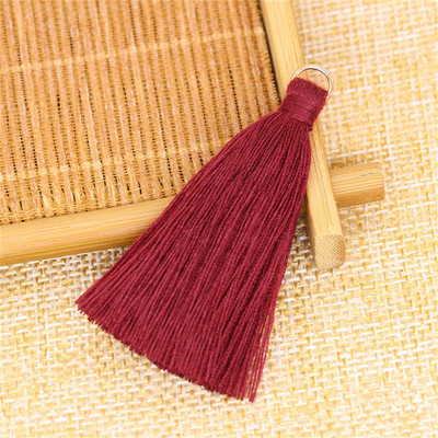 WFFNNKC 20GAB poliestera kokvilnas pušķis DIY apdares apģērbi aizkari rotaslietas dekors piekarināms gredzens bārkstis soma atslēgu piekariņš kulonu aksesuārs