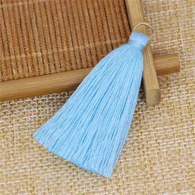 WFFNNKC 20GAB poliestera kokvilnas pušķis DIY apdares apģērbi aizkari rotaslietas dekors piekarināms gredzens bārkstis soma atslēgu piekariņš kulonu aksesuārs