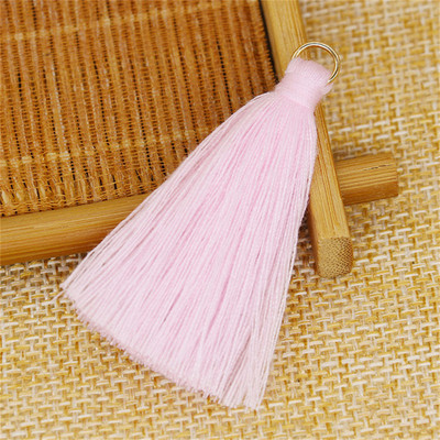 WFFNNKC 20GAB poliestera kokvilnas pušķis DIY apdares apģērbi aizkari rotaslietas dekors piekarināms gredzens bārkstis soma atslēgu piekariņš kulonu aksesuārs