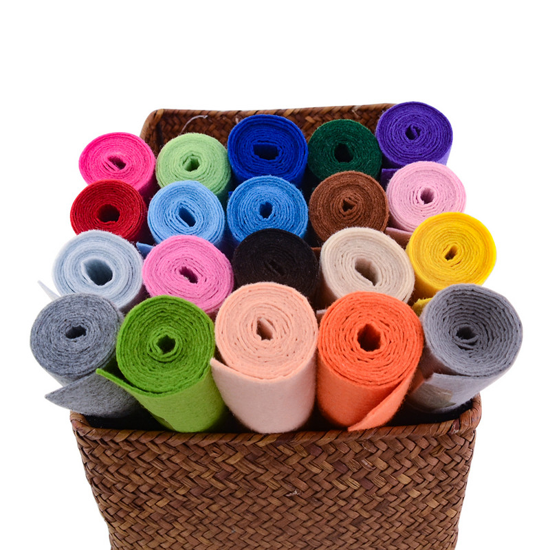 50 * 40 cm, rankdarbių poliesterio veltinio audinys, skirtas kratyti, „pasidaryk pats“ lėlės, veltinio amatų medžiagos, ne minkštos, apmušalų audiniai, 1,0 mm