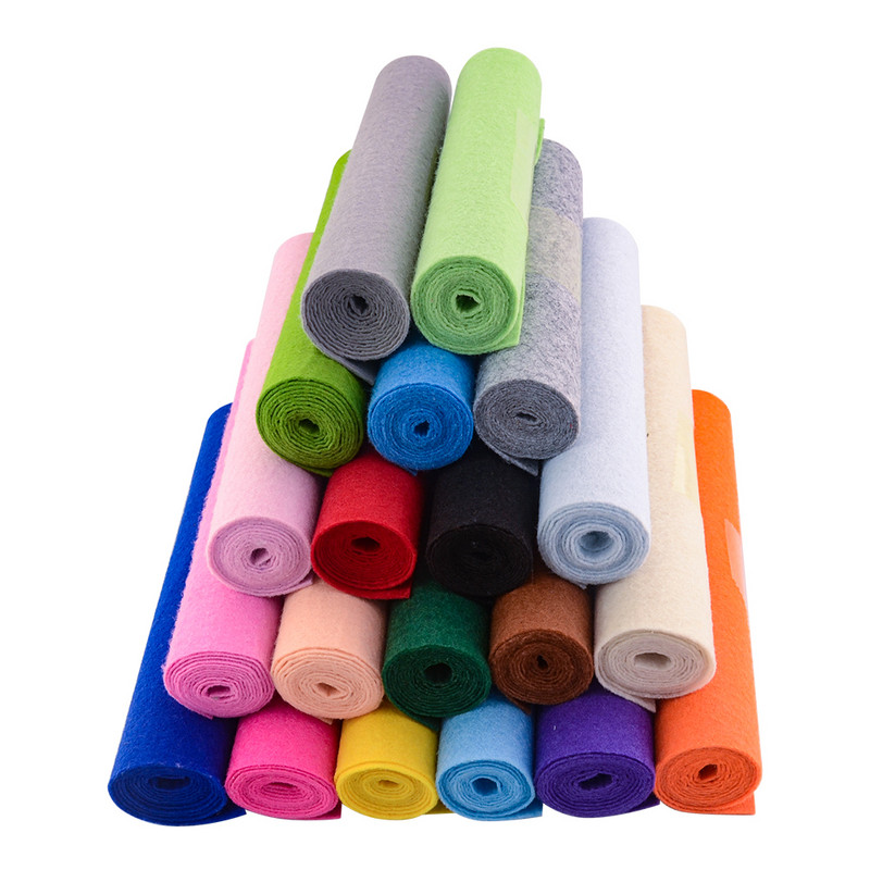 50 * 40 cm, rankdarbių poliesterio veltinio audinys, skirtas kratyti, „pasidaryk pats“ lėlės, veltinio amatų medžiagos, ne minkštos, apmušalų audiniai, 1,0 mm