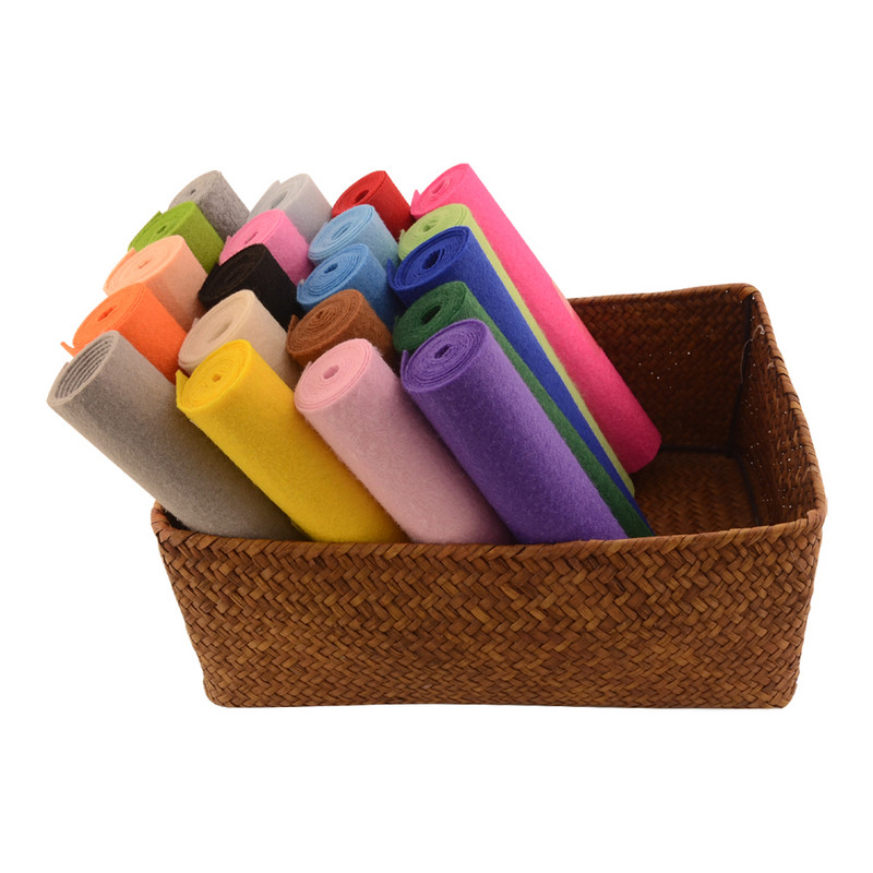 50 * 40 cm, rankdarbių poliesterio veltinio audinys, skirtas kratyti, „pasidaryk pats“ lėlės, veltinio amatų medžiagos, ne minkštos, apmušalų audiniai, 1,0 mm