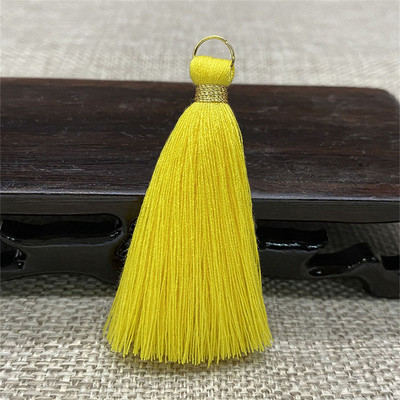 WFFNNKC 20db Arany fém akasztós gyűrű bojt díszítő medál barkács kézműves ékszer Fülbevaló ruházat rojt anyag dekor kiegészítő