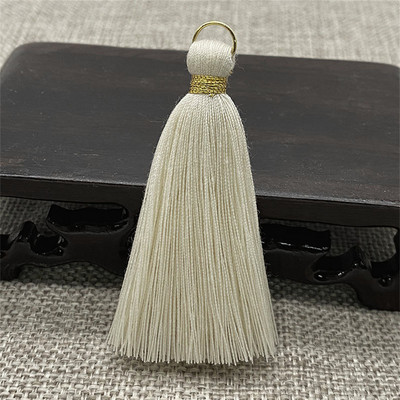 WFFNNKC 20db Arany fém akasztós gyűrű bojt díszítő medál barkács kézműves ékszer Fülbevaló ruházat rojt anyag dekor kiegészítő