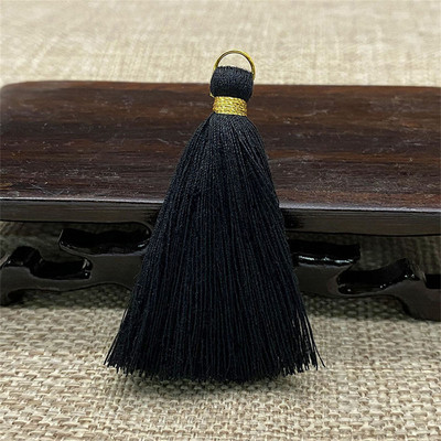 WFFNNKC 20db Arany fém akasztós gyűrű bojt díszítő medál barkács kézműves ékszer Fülbevaló ruházat rojt anyag dekor kiegészítő