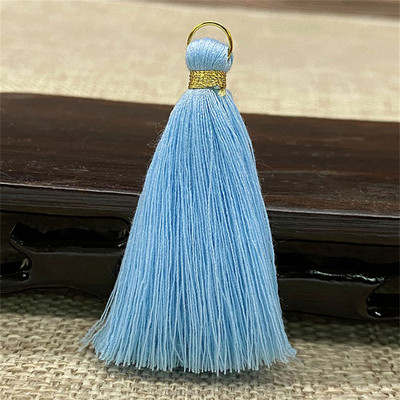 WFFNNKC 20db Arany fém akasztós gyűrű bojt díszítő medál barkács kézműves ékszer Fülbevaló ruházat rojt anyag dekor kiegészítő