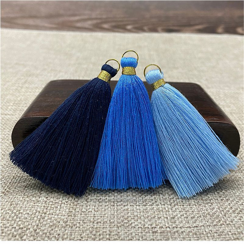 WFFNNKC 20db Arany fém akasztós gyűrű bojt díszítő medál barkács kézműves ékszer Fülbevaló ruházat rojt anyag dekor kiegészítő