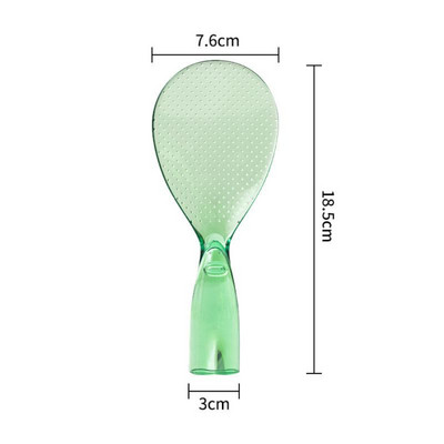 Jauka rīsu karote, stāvoša plastmasas rīsu gatavošanas karote Nepiedegoša rīsu karote Augstas krāsas caurspīdīga rīsu karote Virtuves gatavošanas rīki