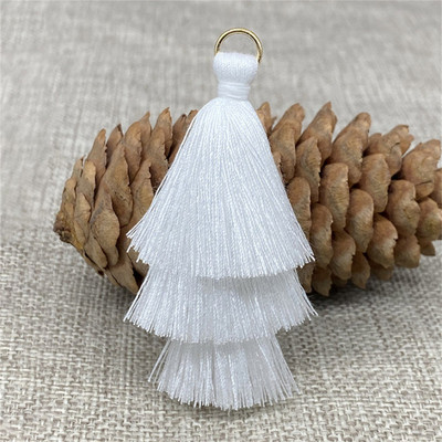 WFFNNKC 10Gb Trīs slāņu pušķis bārkstis soma Atslēgu piekariņš DIY Kuloni Aksesuāri Apdare Apģērbi Aizkari Rotaslietas Dekors Pušķi Mežģīnes