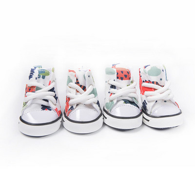 2022. gada suņu džinsa auduma apavi Nodilumizturīgi, neslīdoši apavi suņiem maziem suņiem, kaķiem, elpojošiem ikdienas suņu zābakiem kāju aizsargs