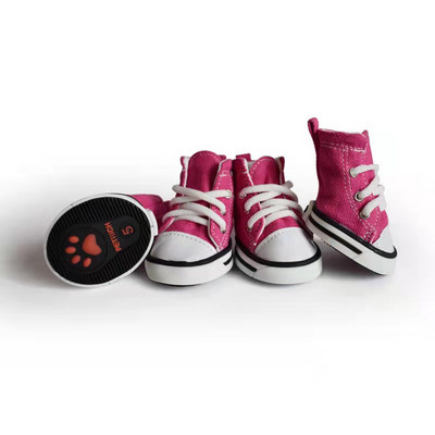 2022. gada suņu džinsa auduma apavi Nodilumizturīgi, neslīdoši apavi suņiem maziem suņiem, kaķiem, elpojošiem ikdienas suņu zābakiem kāju aizsargs