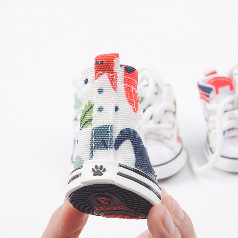 2022. gada suņu džinsa auduma apavi Nodilumizturīgi, neslīdoši apavi suņiem maziem suņiem, kaķiem, elpojošiem ikdienas suņu zābakiem kāju aizsargs