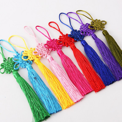 5gab 22cm ķīniešu mezgls garu pušķu piekariņi DIY amatniecības rotaslietas apģērbi auto soma Mājas dekori aksesuāri, dāvana piekarināmi bārkstis