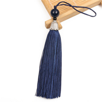 10 db Fém sapka Jade gyöngyök hosszú bojt medálok barkácsolás kézműves ékszerek ruházat autótáska lakberendezési kiegészítők lógó rojt díszítőelemek