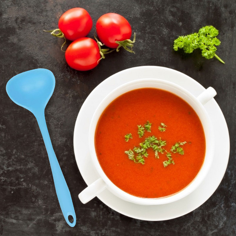 Silikona kviešu salmu zupas karote šļūtenes turētājs ar garu rokturi putras karote rīsu kauss galda piederumi maltīte vakariņas karotes virtuves saldums