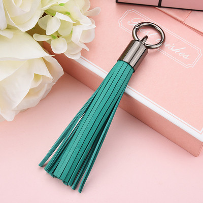 3 db 15 cm-es ötvözet kerek gyűrű bőr kulcstartó bojt barkács kézműves anyagok táska autótelefon ékszer medálok rojt díszítő díszek