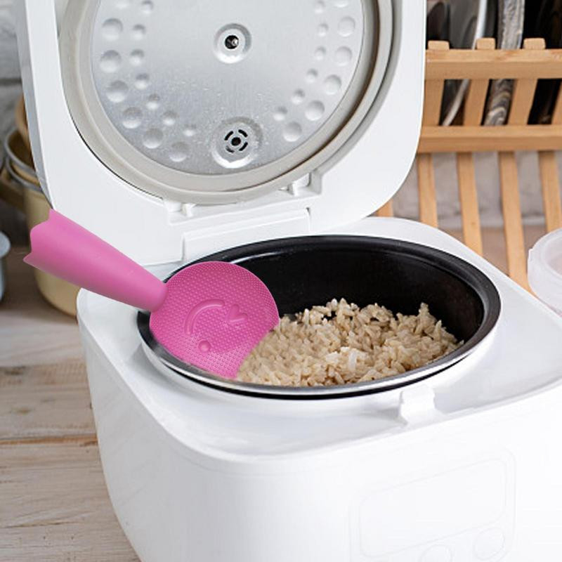 Rizskanál Kreatív Aranyos Mosolygó Arc Rizskanál Rizsfőző Kanál Spatula Rizskanál Lapát, Tapadásmentes Műanyag Konyhai Eszközök