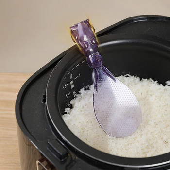 Лъжица за заек може да се изправи Лопата за готвене Заешка лопата за ориз Уред за готвене на ориз Лъжица за ориз Творчески незалепващ ориз Карикатура Лъжица за ориз