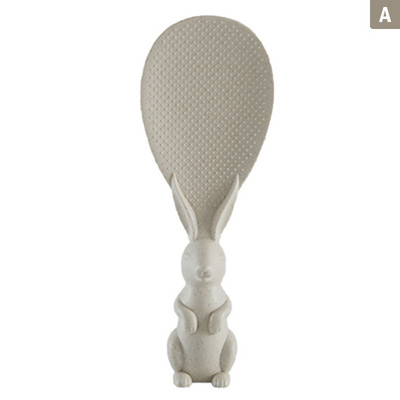 A nyúlkanál felállhat Főzőkanál Nyúl rizslapát Rizsfőző Rizskanál Kreatív tapadásmentes rizsrajzfilm rizskanál