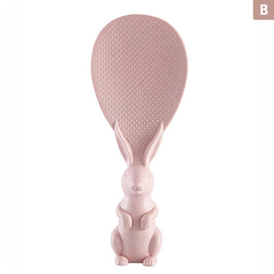 A nyúlkanál felállhat Főzőkanál Nyúl rizslapát Rizsfőző Rizskanál Kreatív tapadásmentes rizsrajzfilm rizskanál