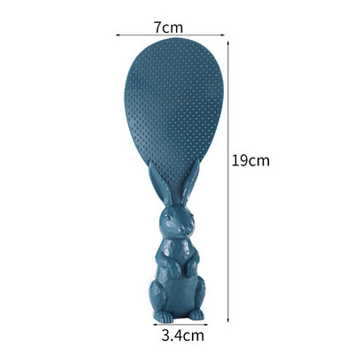 A nyúlkanál felállhat Főzőkanál Nyúl rizslapát Rizsfőző Rizskanál Kreatív tapadásmentes rizsrajzfilm rizskanál