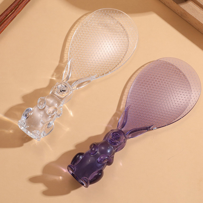 A nyúlkanál felállhat Főzőkanál Nyúl rizslapát Rizsfőző Rizskanál Kreatív tapadásmentes rizsrajzfilm rizskanál