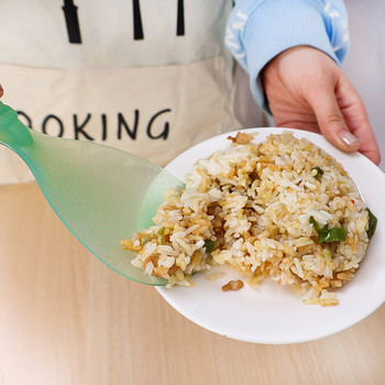 Лъжица за чудовищен ориз може да стои изправена Нова малка полупрозрачна лъжица за ориз Симпатична домакинска лъжица за ориз Нелепкава електрическа готварска печка