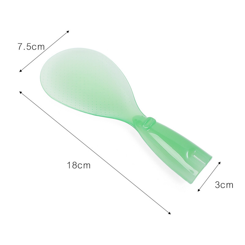 Pabaisos ryžių šaukštelis gali stovėti tiesiai Naujas mažas permatomas ryžių šaukštelis Mielas buitinis šaukštas ryžių nelipnus elektrinė viryklė