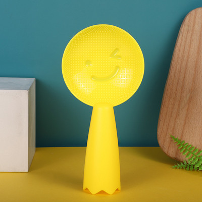 Kreatív mosolygós rizskanál Szép álló, tapadásmentes nagy rizslapát műanyag háztartási konyhai étkészlet rizskanál