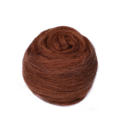 Fenrry 48 krāsas 5g/10g/20g/50g vilnas filca šķiedra, mīksta šūpojoša vilnas šķiedra DIY amatniecības adatu filcēšanas materiālu rīks iesācējiem