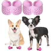 Pāris mazas, jaukas 3D mini sandales čības Plastmasas jauki pludmales apavi Croc Hole Pet Shoe suņiem aksesuāri mājdzīvnieki kucēns mājdzīvnieki mājdzīvnieku preces