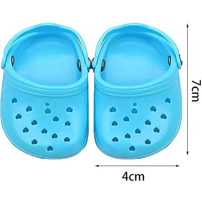 Pāris mazas, jaukas 3D mini sandales čības Plastmasas jauki pludmales apavi Croc Hole Pet Shoe suņiem aksesuāri mājdzīvnieki kucēns mājdzīvnieki mājdzīvnieku preces