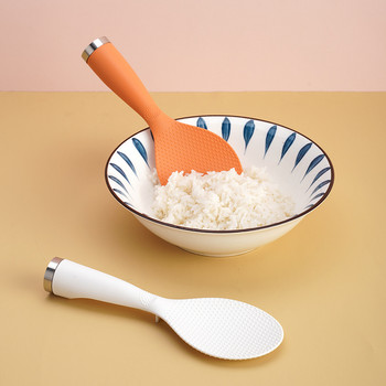 Стояща лъжица за ориз Пластмасова лопата за ориз Уред за готвене на ориз Двустранна незалепваща кухненска посуда с висока температура
