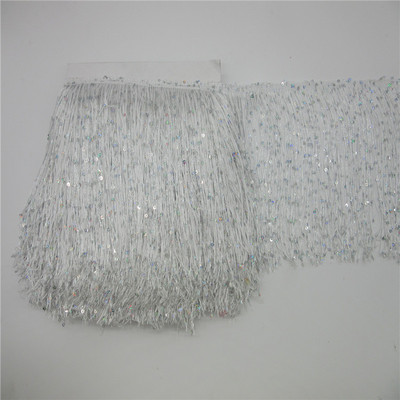 Αξεσουάρ κουρτίνας ρούχων για σκηνή ρούχων 1 γιάρδας 20 εκατοστών μακριές πούλιες από πολυεστέρα Φούντα κορδέλα κορδέλα με κρόσια